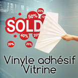 Vinyle adhésif vitrine